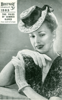 vintage ladies hat knitting pattern